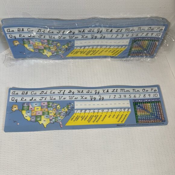 30 Student Desk Helper Elementary Primary School Alphabeth Place Value Chart Map - Picture 3 of 11